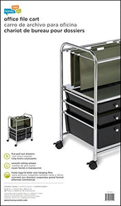 Honey-Can-Do CRT-01512 Carrito de 5 Gavetas para Carpetas