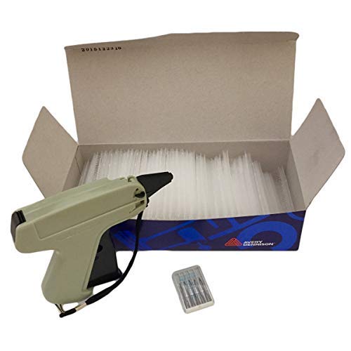 Kit Pistola Etiquetadora de Plastiflechas Estándar Arrow CM-5S + 5,000 Plastiflechas Avery Dennison 20mm + 6 Agujas