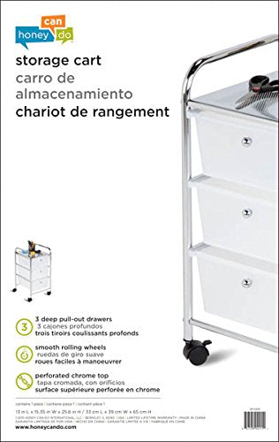 Honey-Can-Do CRT-01512 Carrito de 5 Gavetas para Carpetas