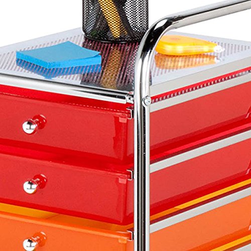 Honey-Can-Do CRT-01512 Carrito de 5 Gavetas para Carpetas