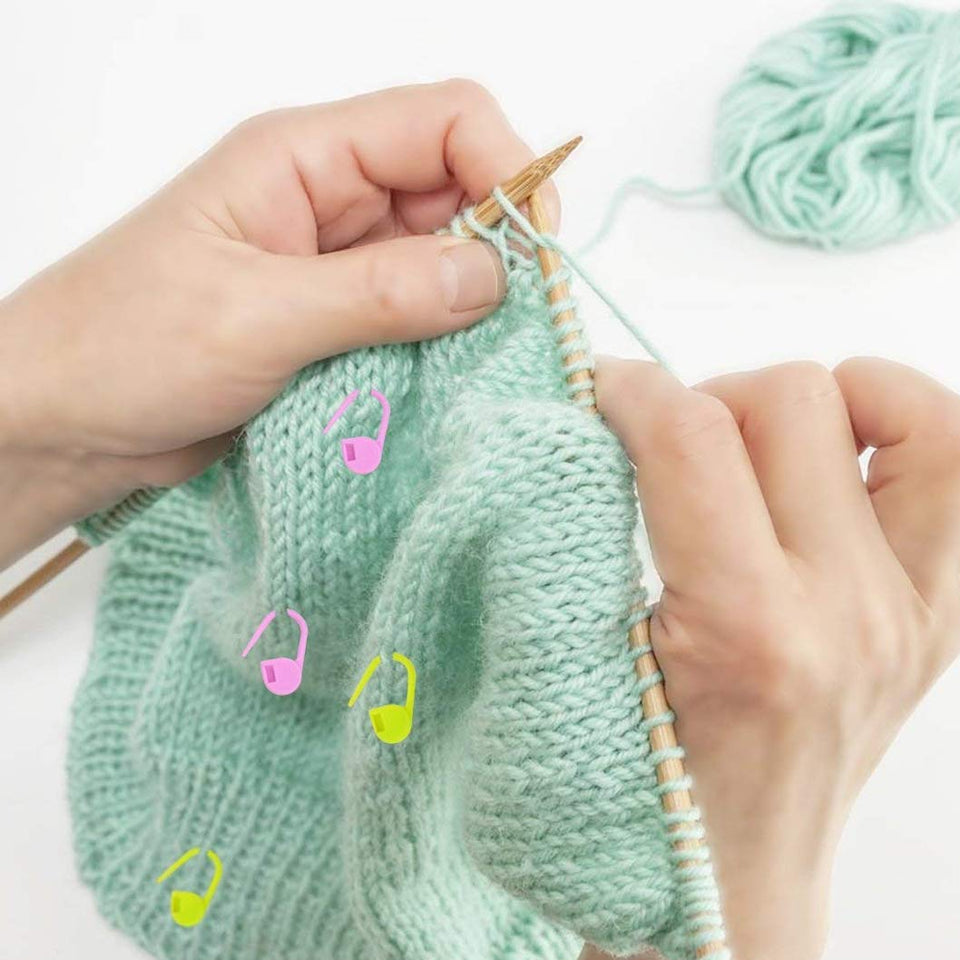 55 paquetes de ganchillo Kniting Sets, Bantoye Ganchillo Gancho de aluminio Agujas Costura accesorios de ganchillo con estuche para tejido de lana de hilo de coser, color surtido
