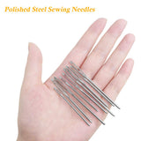 30 Paquetes de diferentes tamaños Agujas romas para ojos grandes Agujas de coser con botella transparente Agujas de costura SourceTon Hilos de acero Agujas de punto (5,2 cm, 6 cm y 7 cm) para bricolaje