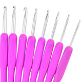 55 paquetes de ganchillo Kniting Sets, Bantoye Ganchillo Gancho de aluminio Agujas Costura accesorios de ganchillo con estuche para tejido de lana de hilo de coser, color surtido