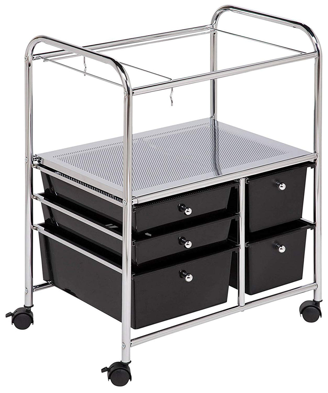 Honey-Can-Do CRT-01512 Carrito de 5 Gavetas para Carpetas