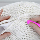 55 paquetes de ganchillo Kniting Sets, Bantoye Ganchillo Gancho de aluminio Agujas Costura accesorios de ganchillo con estuche para tejido de lana de hilo de coser, color surtido