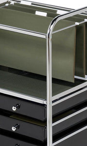 Honey-Can-Do CRT-01512 Carrito de 5 Gavetas para Carpetas