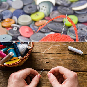 30 Paquetes de diferentes tamaños Agujas romas para ojos grandes Agujas de coser con botella transparente Agujas de costura SourceTon Hilos de acero Agujas de punto (5,2 cm, 6 cm y 7 cm) para bricolaje