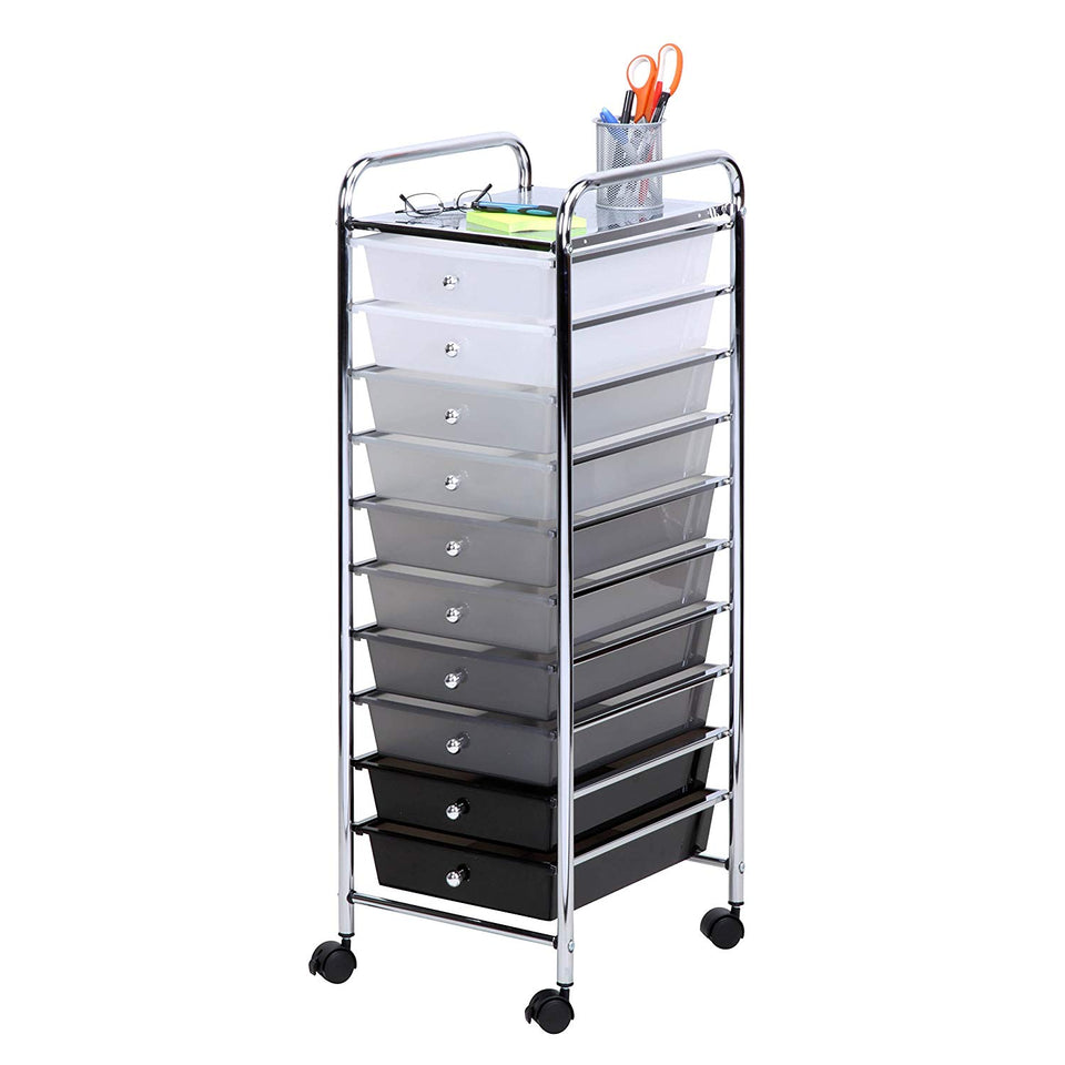 Honey-Can-Do CRT-01512 Carrito de 5 Gavetas para Carpetas