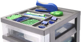 Iris 4-Drawer Carro con Organizador Superior y Ruedas