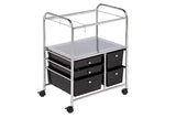 Honey-Can-Do CRT-01512 Carrito de 5 Gavetas para Carpetas