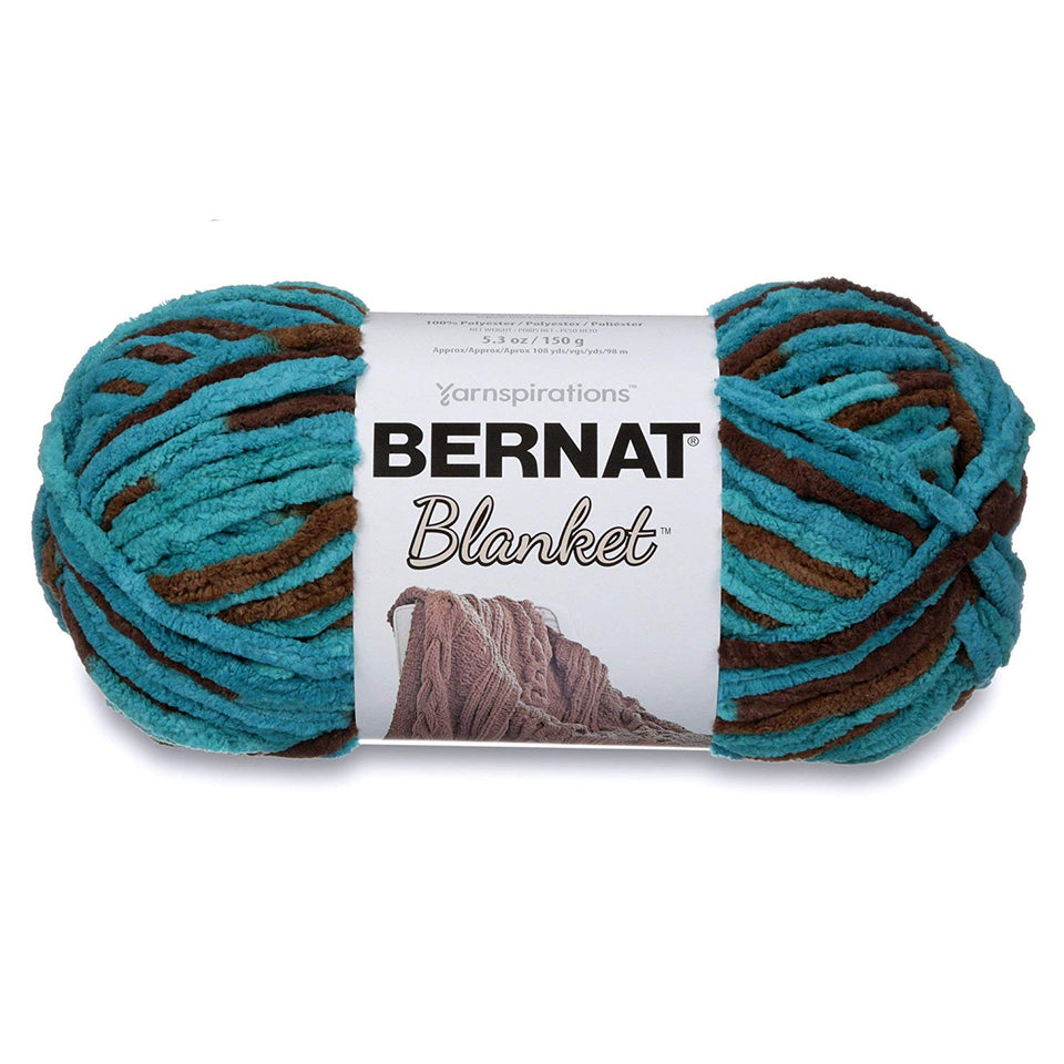 Bernat Blanket Yarn, 5.3 oz, Mallard Wood, 1 Ball