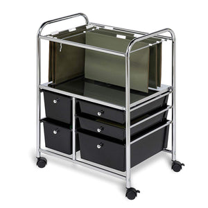 Honey-Can-Do CRT-01512 Carrito de 5 Gavetas para Carpetas