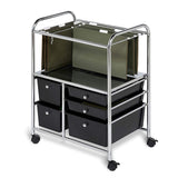 Honey-Can-Do CRT-01512 Carrito de 5 Gavetas para Carpetas