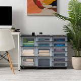 Iris 4-Drawer Carro con Organizador Superior y Ruedas