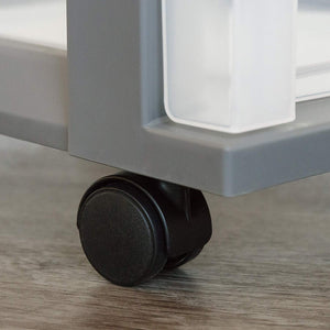 Iris 4-Drawer Carro con Organizador Superior y Ruedas