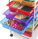 Whitmor 10-Drawer Rolling Organizador Craft – Carro, Multicolor
