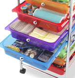 Whitmor 10-Drawer Rolling Organizador Craft – Carro, Multicolor