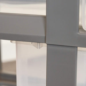 Iris 4-Drawer Carro con Organizador Superior y Ruedas