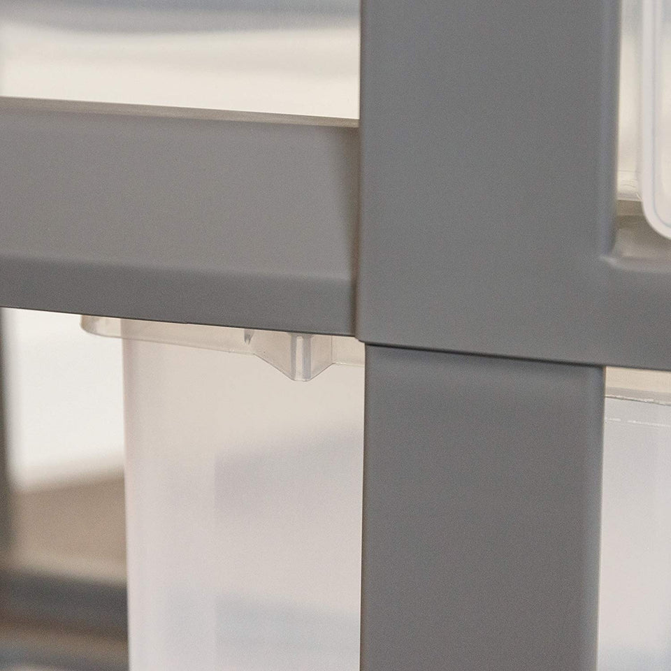 Iris 4-Drawer Carro con Organizador Superior y Ruedas